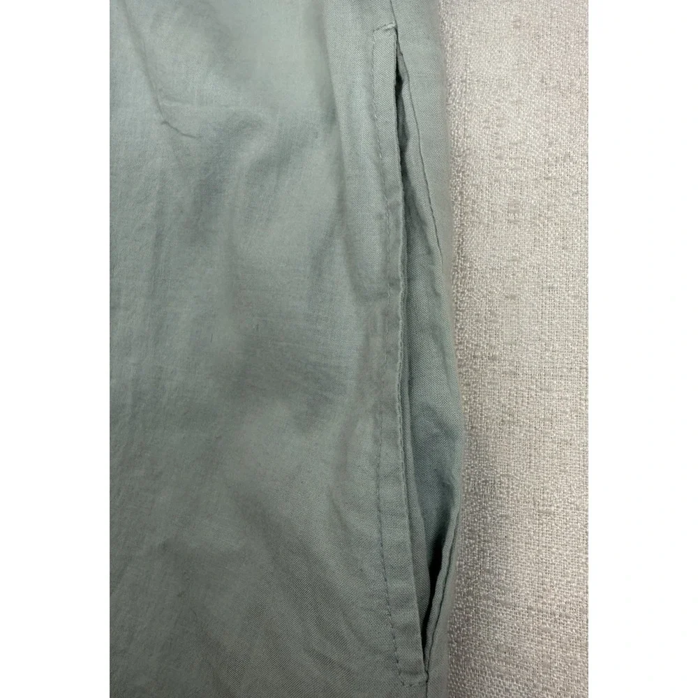 April Cornell NWT Blue Embroidered Floral Tank Midi Dress Cotton Sz XXS FLAW - Picture 11 of 13